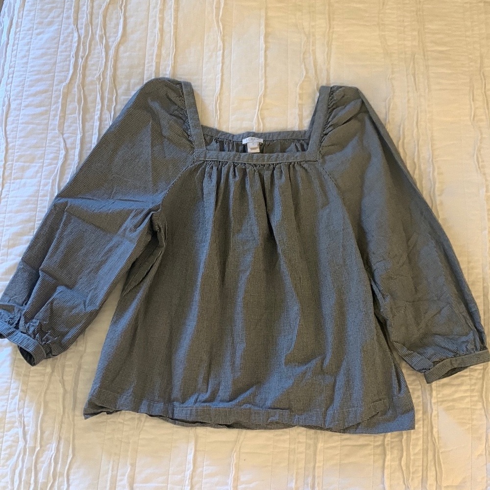J. Crew Square Neck Blouse